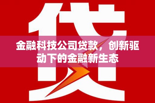 达拉特旗金融科技公司贷款，创新驱动下的金融新生态