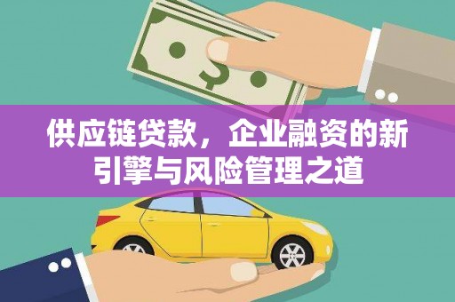 雁江供应链贷款，企业融资的新引擎与风险管理之道