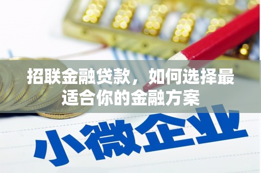 岳西招联金融贷款，如何选择最适合你的金融方案