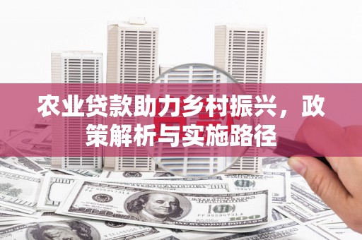 吴桥农业贷款助力乡村振兴，政策解析与实施路径