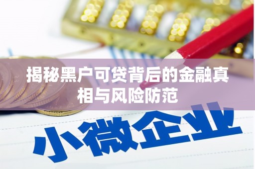 双鸭山揭秘黑户可贷背后的金融真相与风险防范