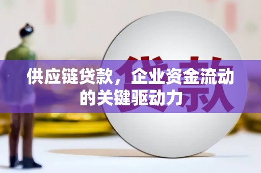 冷水江供应链贷款，企业资金流动的关键驱动力