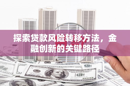 郴州探索贷款风险转移方法，金融创新的关键路径