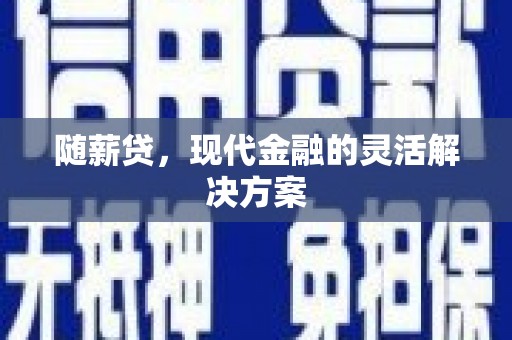 壶关随薪贷，现代金融的灵活解决方案