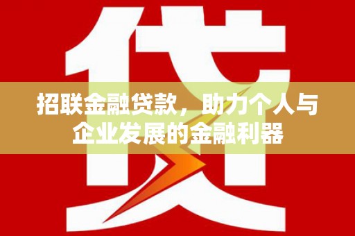 泸溪招联金融贷款，助力个人与企业发展的金融利器