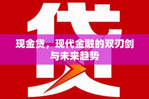 安县现金贷，现代金融的双刃剑与未来趋势