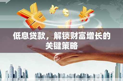 岳塘低息贷款，解锁财富增长的关键策略