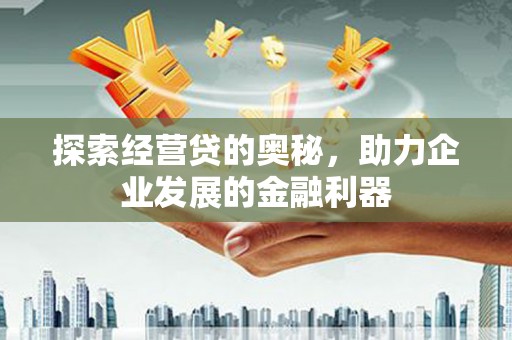 东平探索经营贷的奥秘，助力企业发展的金融利器