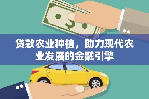 河源贷款农业种植，助力现代农业发展的金融引擎