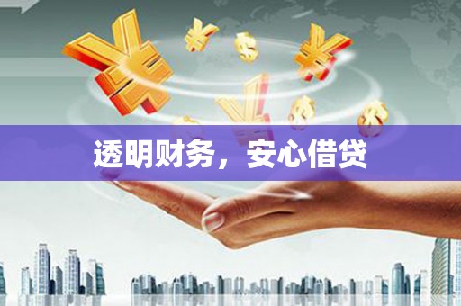 泰顺透明财务，安心借贷