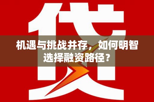 萍乡机遇与挑战并存，如何明智选择融资路径？